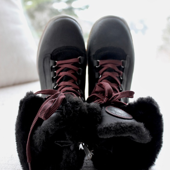 Santana Canada Mio Made in Italy Wool-Lined Snow Boots - Waterproof Leather - Picture 4 of 5